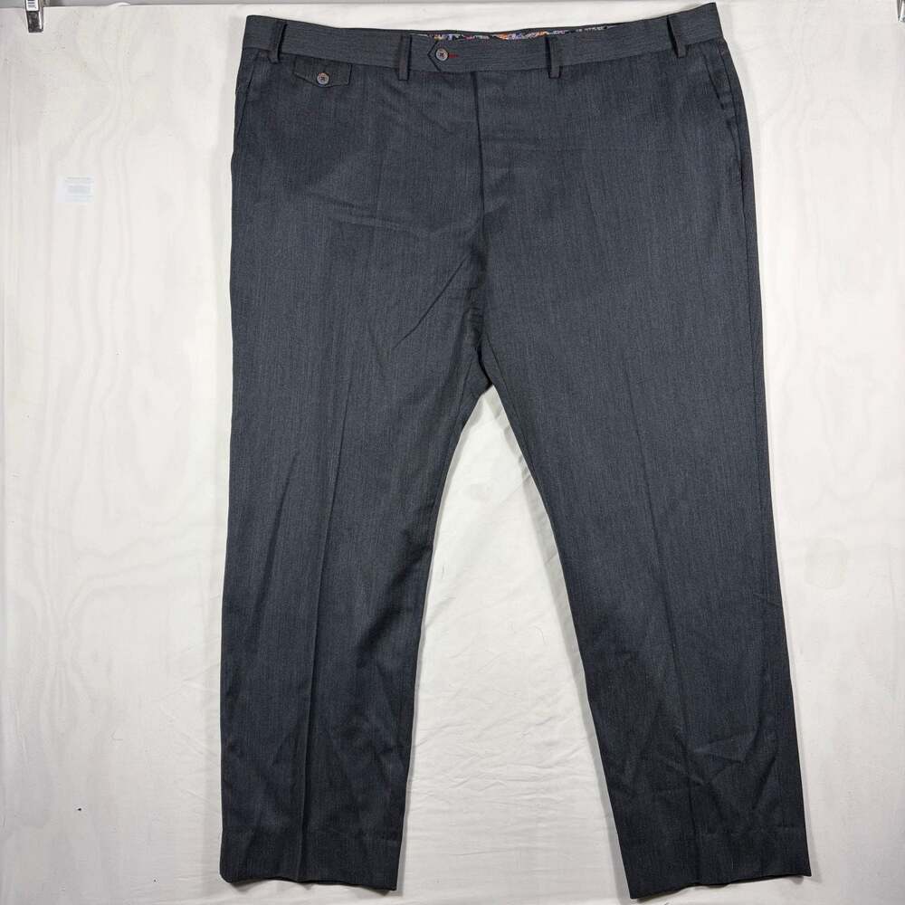 Mens Gray Dress Slacks Pants